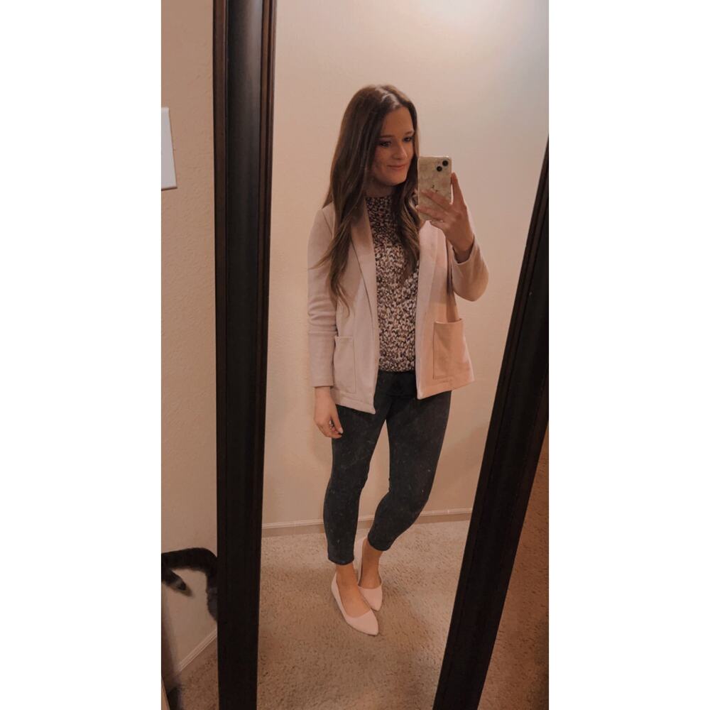 BB Dakota Light Pink Soft Blazer
